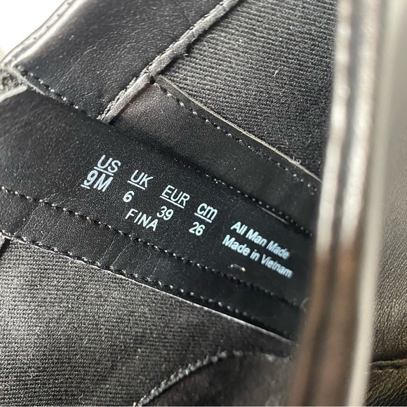 New! Franco Sarto Fina Black Faux Leather Western Bootie 9M - Picture 11 of 14